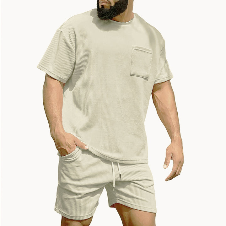 Men Short Sleeve T-shirt and Shorts Leisure Outfit Lune London