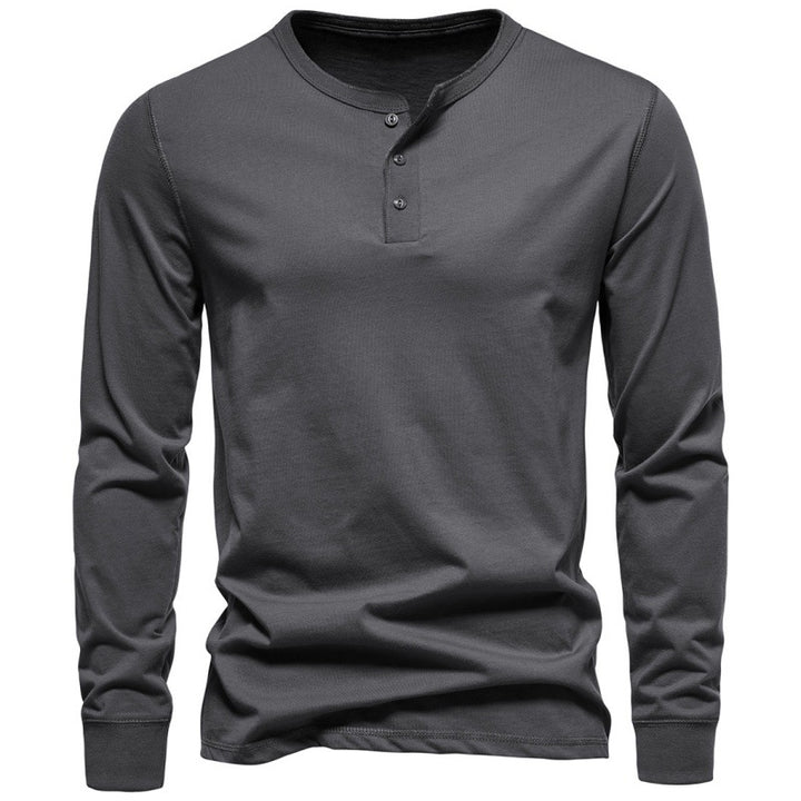 Men's long sleeve shirt with button closure and modern design Lune London