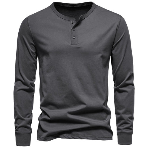 Men's long sleeve shirt with button closure and modern design Lune London