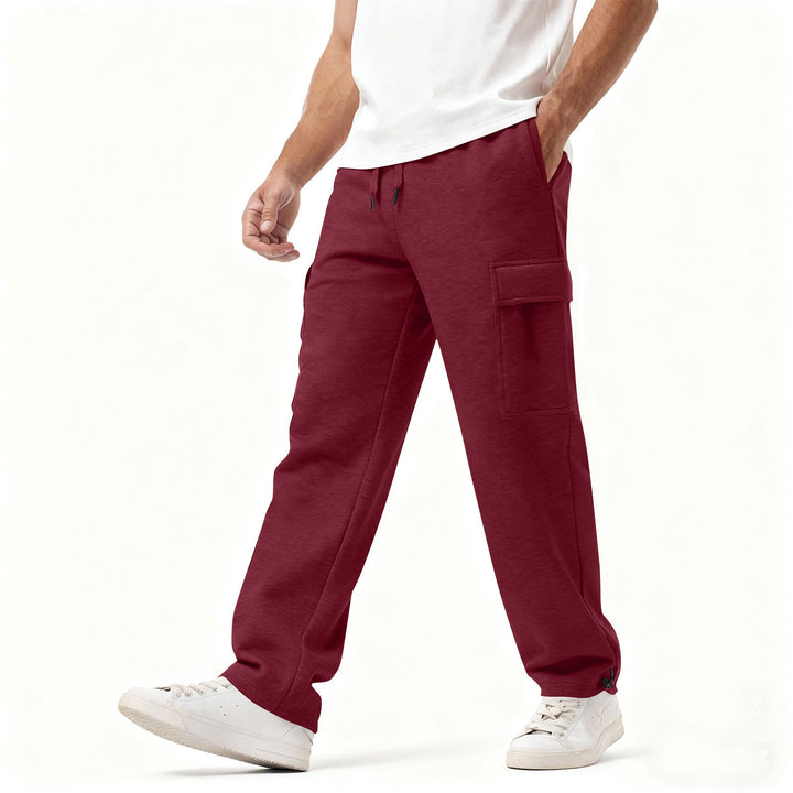 Men's Cargo-Style Leisure Pants with Practical Side Pockets and Elastic Waistband Chic & Stil