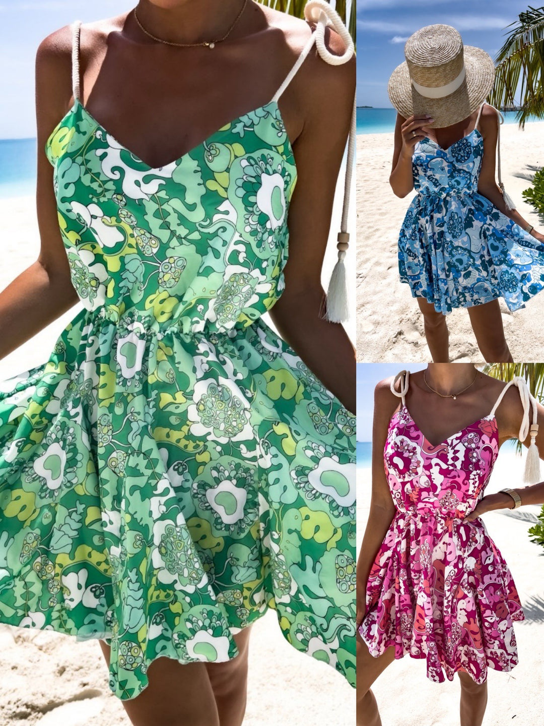 Chic and stylish dress with floral pattern for women