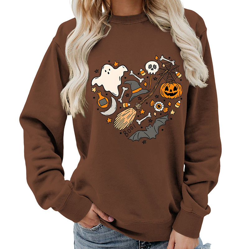 Sweatshirt d'Halloween pour femmes avec design créatif Chic & Stil