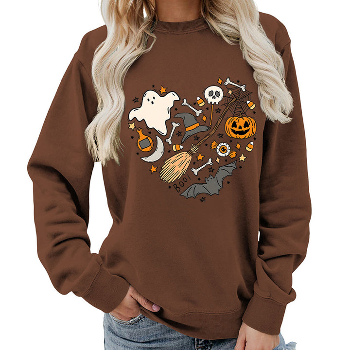 Sweatshirt d'Halloween pour femmes avec design créatif Chic & Stil