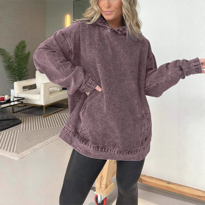 Casual denim hoodie for women Lune London