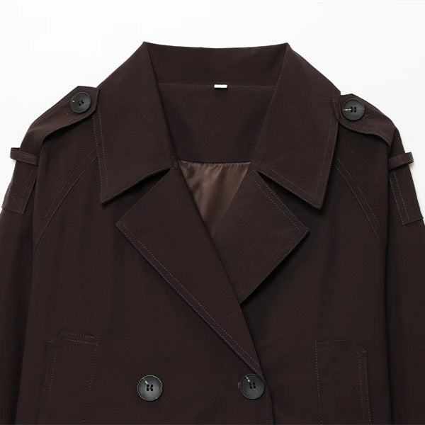 Double-breasted short jacket for women Lune London
