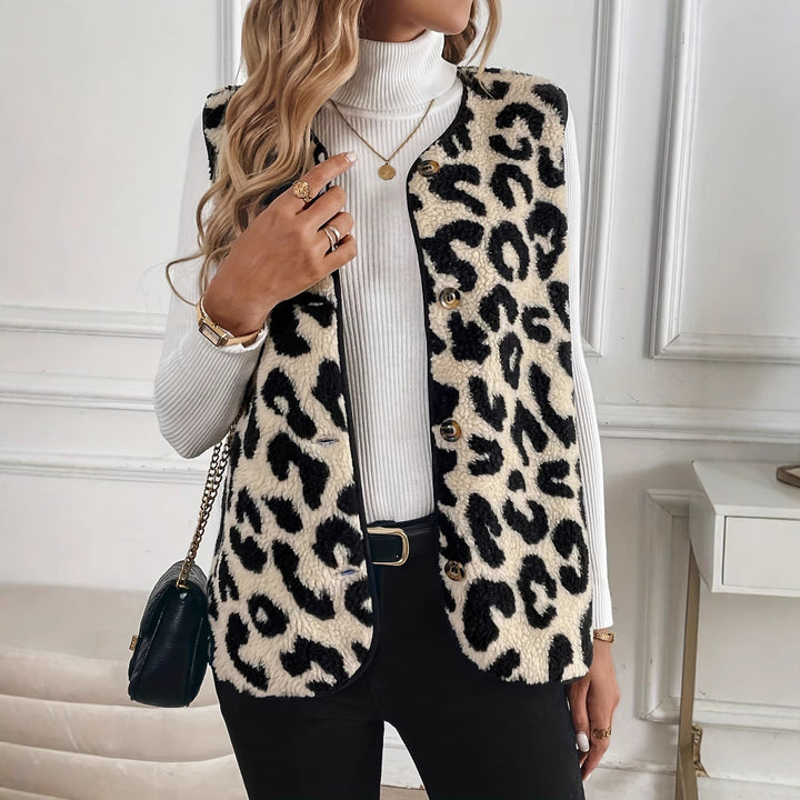 Ladies Cozy Fleece Vest Leo Lune London