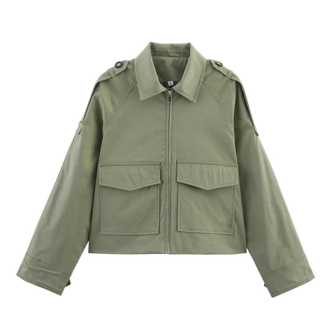 Trendy utility jacket for women with practical pockets Lune London