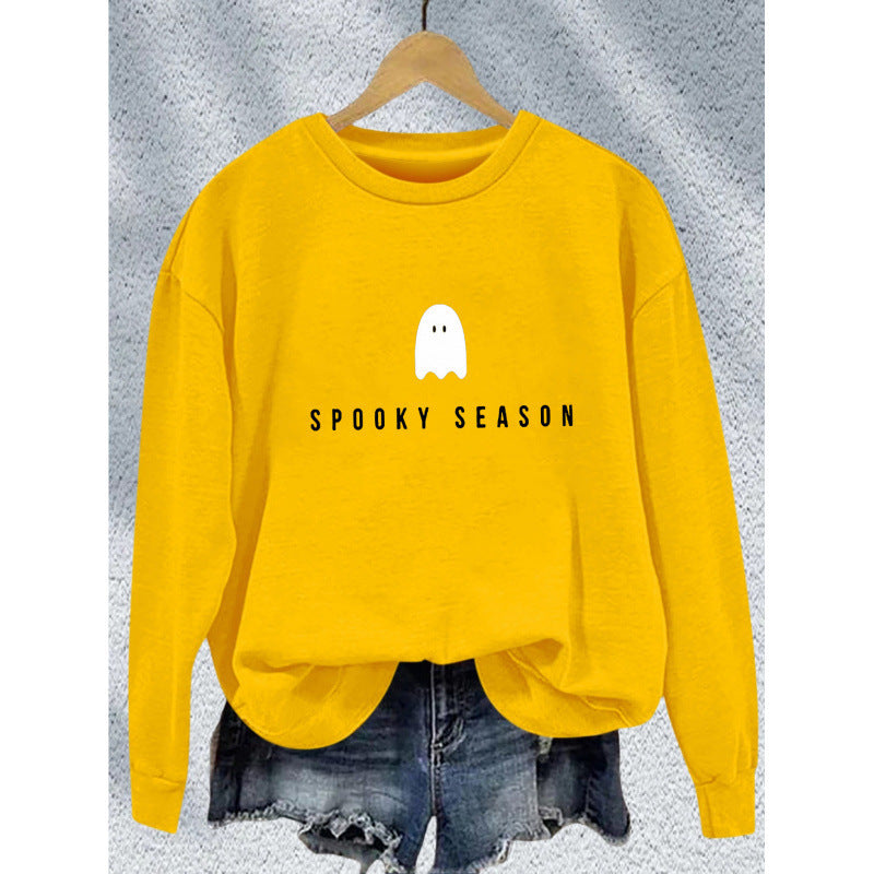 Women's sweatshirt with casual spooky design and soft inner fleece Lune London