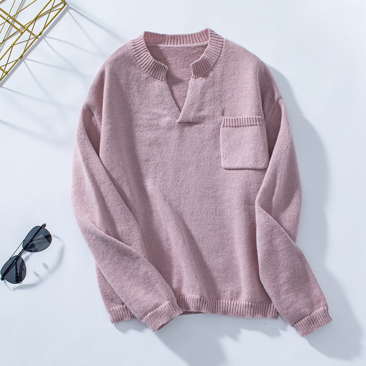 Casual women's sweater with button details and chest pocket Lune London