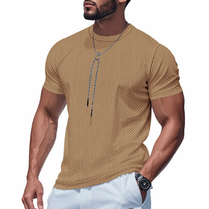 Men's short sleeve breathable T-shirt with stylish zip Lune London