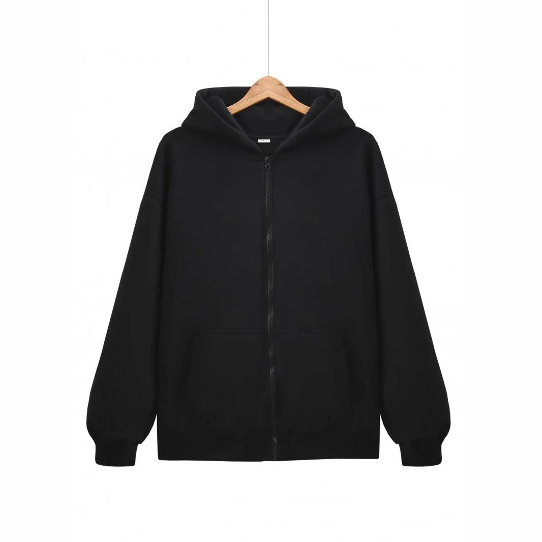 Ladies hoodie jacket with full zip and practical pockets Chic & Stil