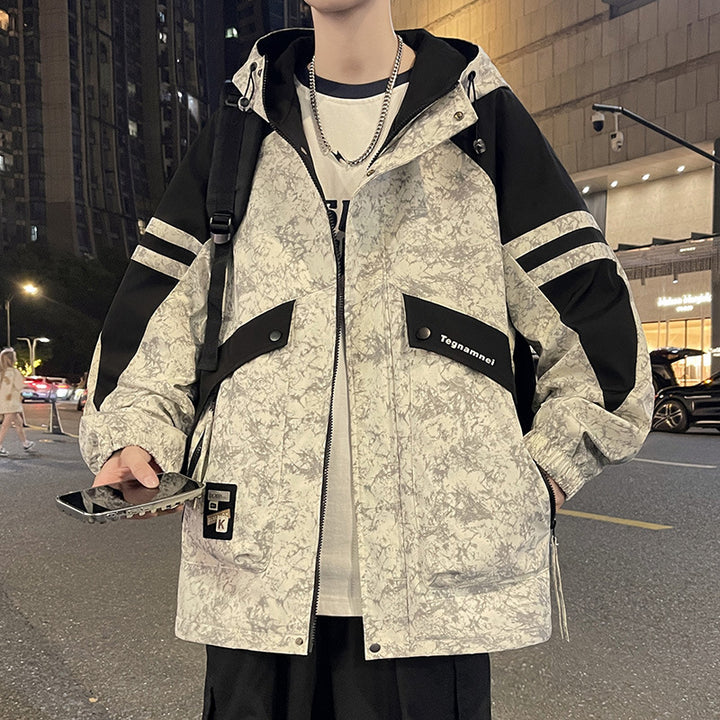 Urban windbreaker jacket for men with functional pockets Lune London