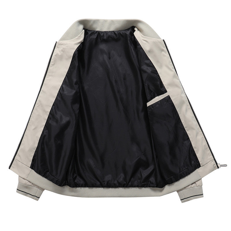 Sporty transitional jacket for men with a stylish high collar Lune London