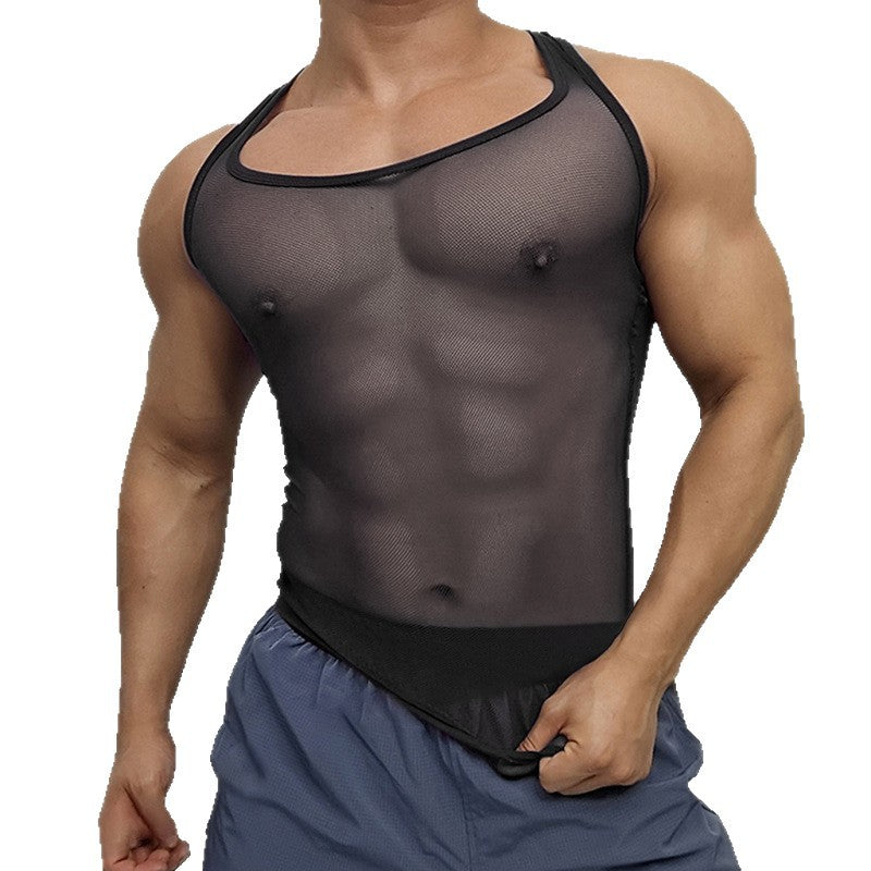 Men Breathable Sports Tank Top with Racerback Design Lune London