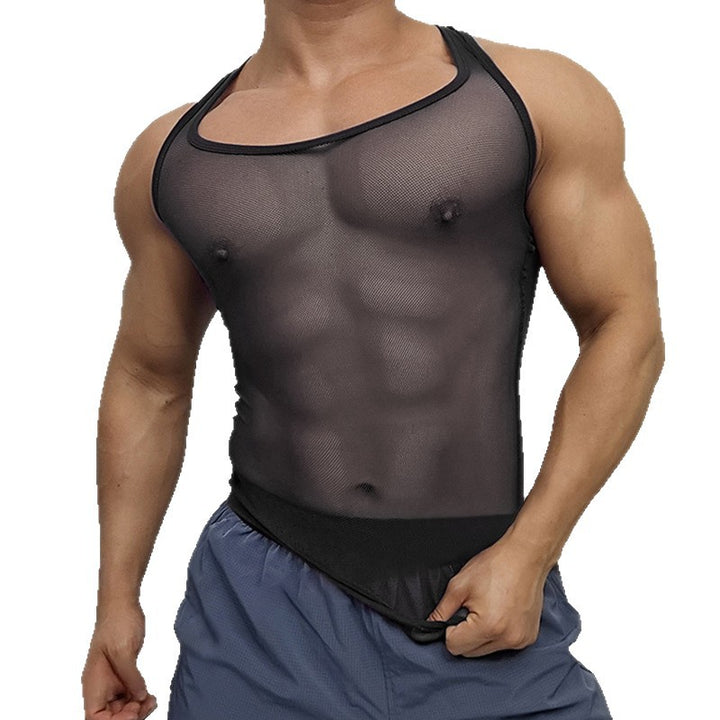 Men Breathable Sports Tank Top with Racerback Design Lune London