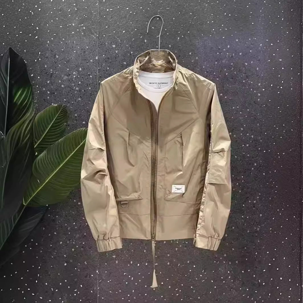 Unisex lightweight windbreaker with an innovative cut Lune London