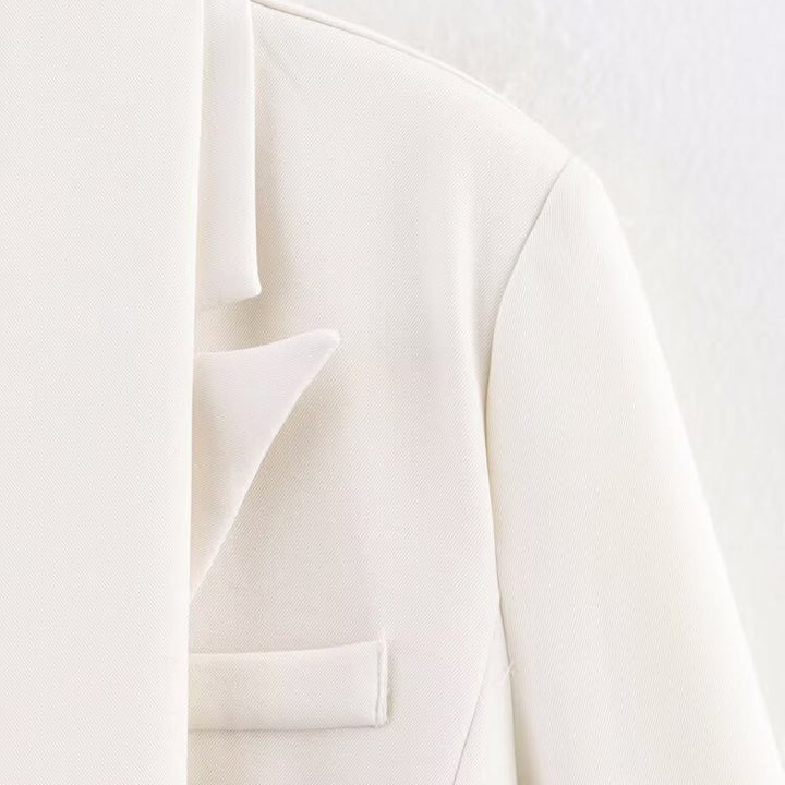Ladies elegant blazer with removable scarf Lune London