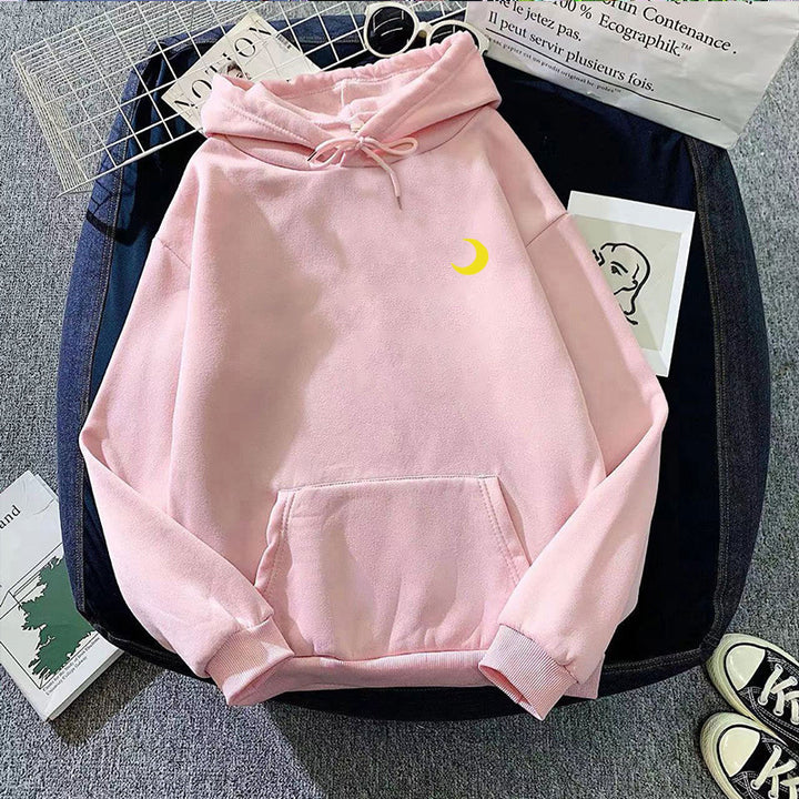 Women's hoodie with cute moon motif Chic & Stil