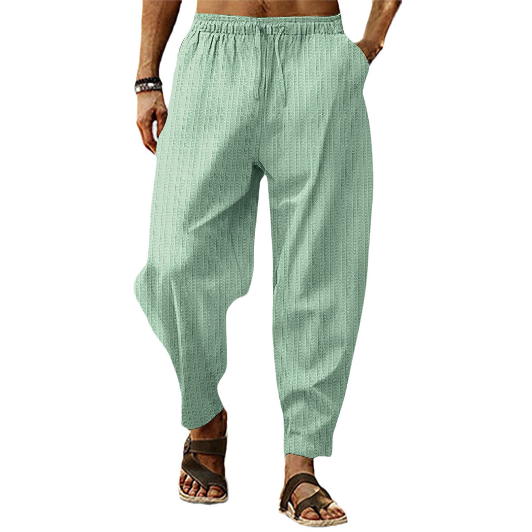 Casual fine striped trousers for men Chic and Style