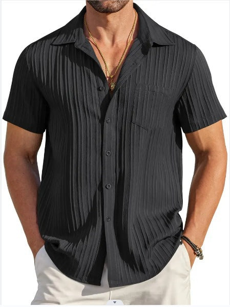 Structured short sleeve beach shirt for men Lune London