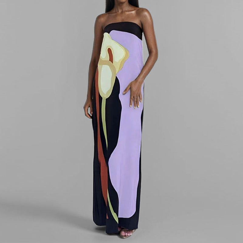 Robe maxi pour femmes dans le style art moderne Chic & Stil