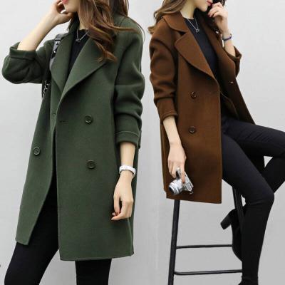 Lune London | Women's Elegant Wool Coat with Double Button Placket