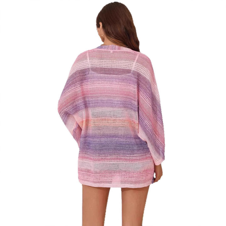 Ladies airy kimono with watercolor pattern Lune London