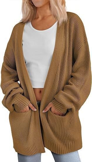 Casual knit cardigan for women with an oversized fit and practical pockets Lune London