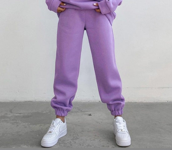 Ladies comfortable pleated pants with elastic waist Lune London