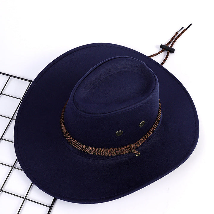 Ladies Outdoor Cowboy Hat Made of Soft Microfiber Suede with Drawstring Lune London