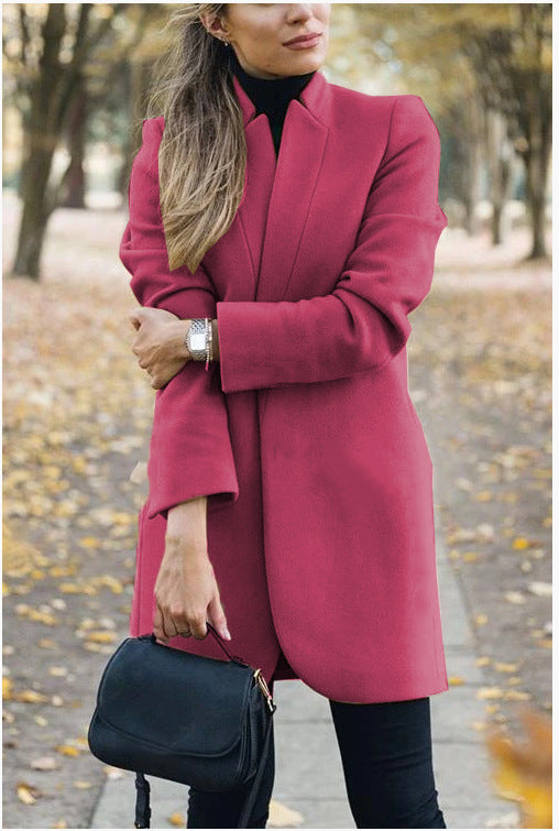 Lune London | Elegant coat with stand-up collar