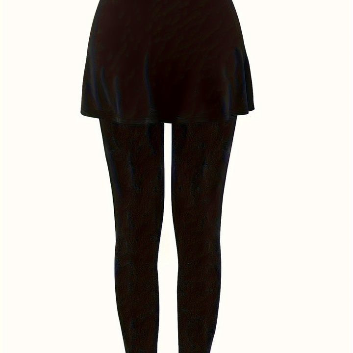 Leggings for women with a skirt-like lining and high waist Lune London