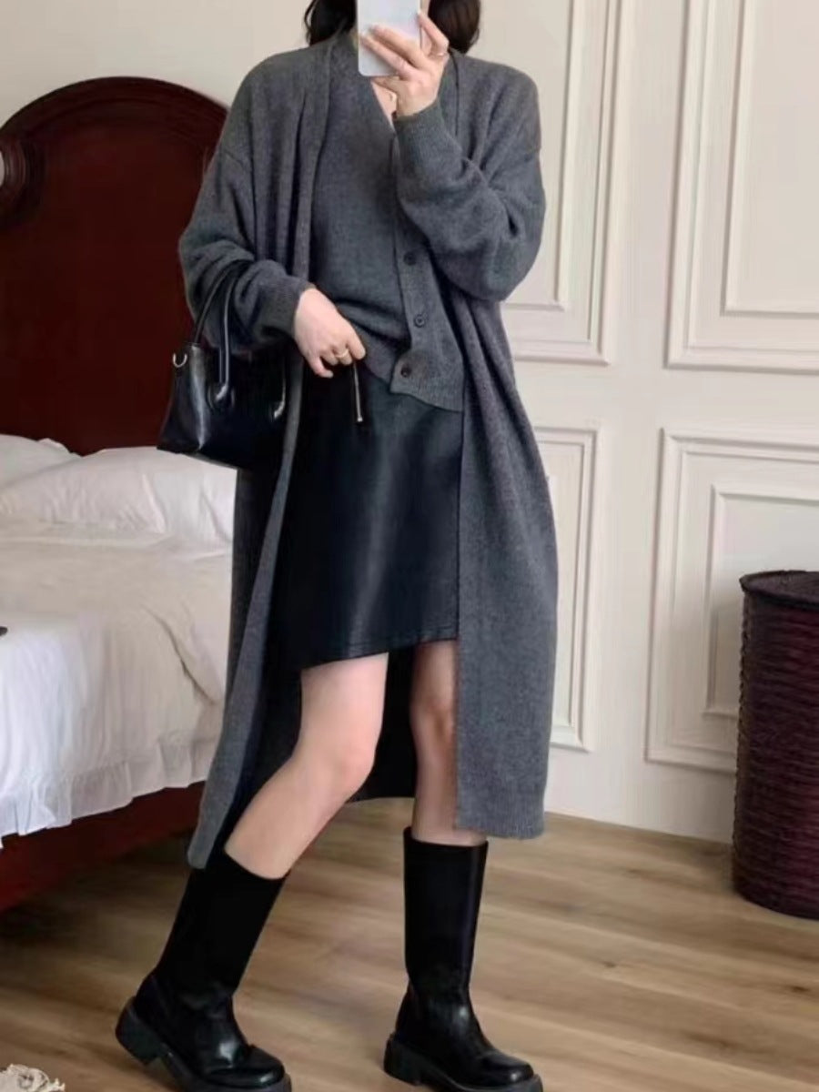Women Long Sleeve Cardigan with Chic and Stylish Decorative Button Design