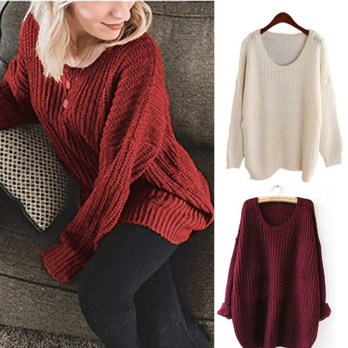 Thick knit sweatshirt for women with a loose fit and casual comfort Lune London