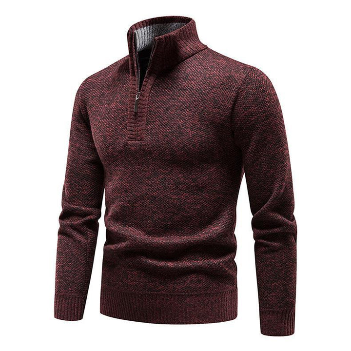 Men's sweater with half-zip and structured design Lune London