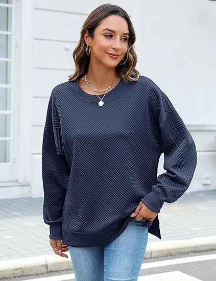 Women's Oversized Sweatshirt with Textured Design Moon London