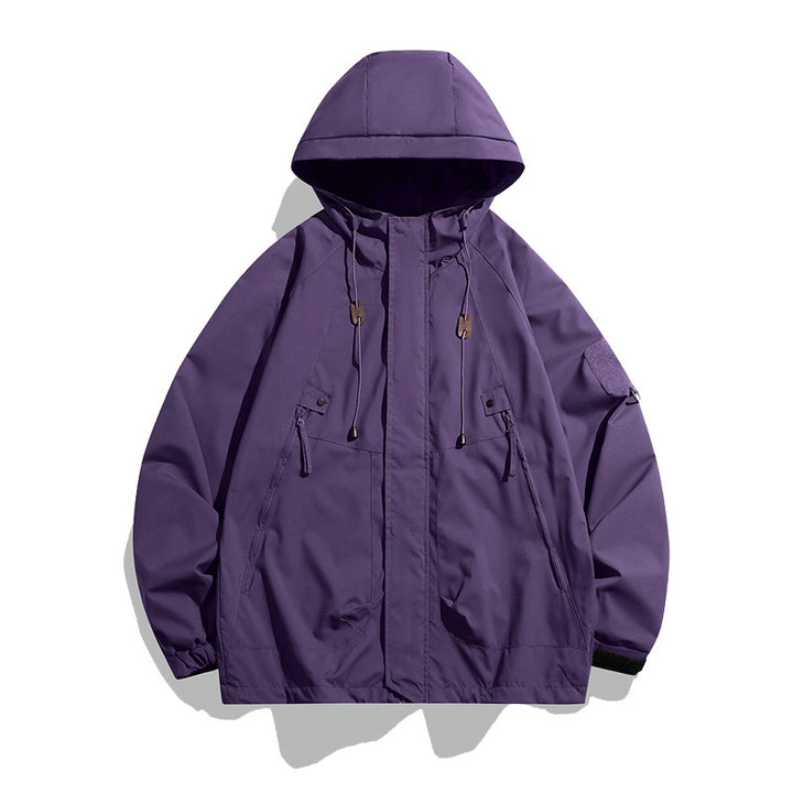 Versatile outdoor jacket for men with adjustable waist and large pockets Lune London