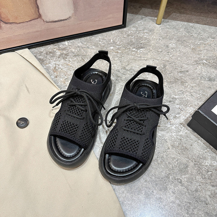 Breathable leisure sandals for women with elastic upper and non-slip sole Lune London