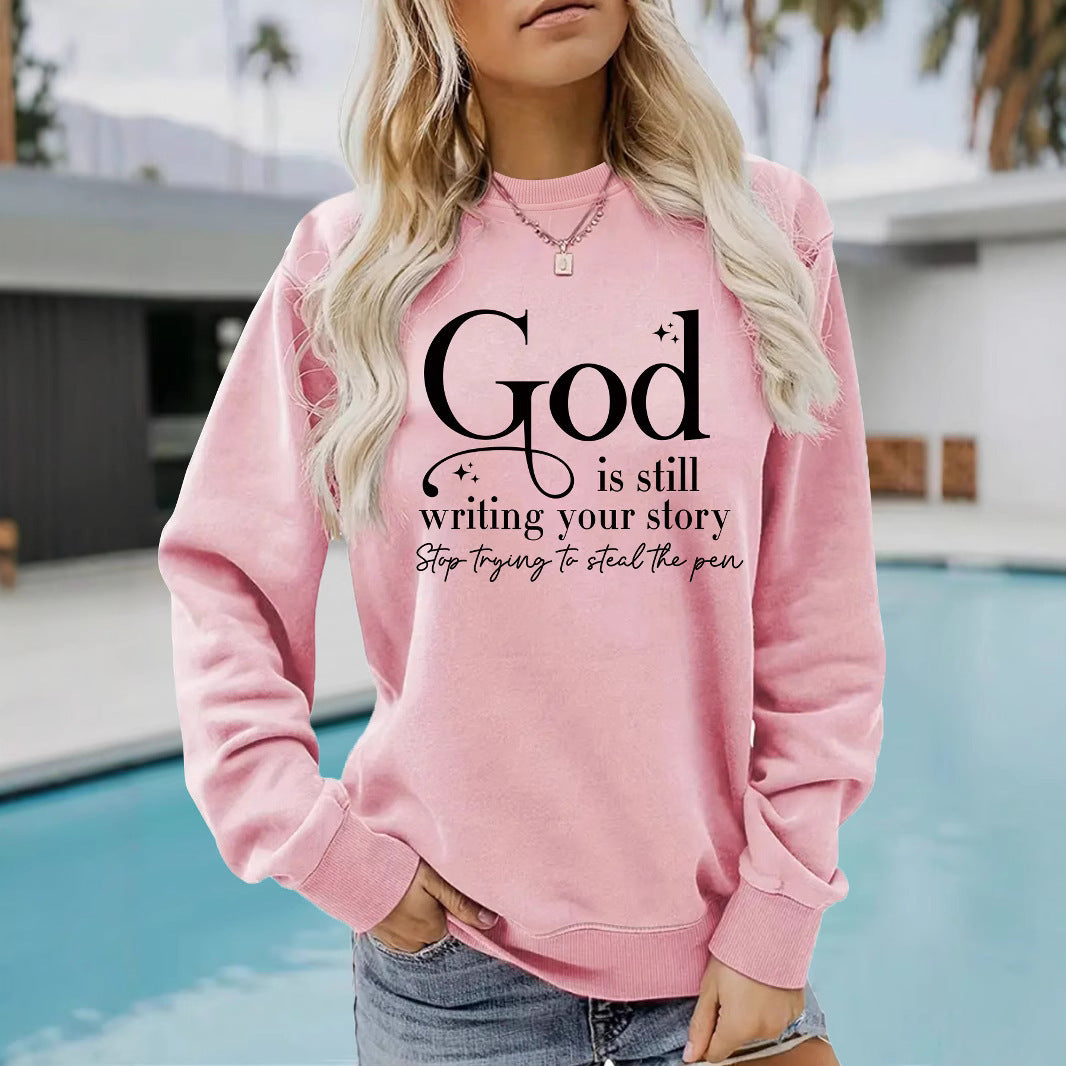 Sweatshirt pour femmes avec lettrage inspirant Chic & Stil