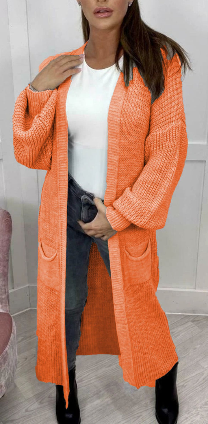 Manteau en tricot épais pour femmes dans un design ouvert décontracté Chic & Stil