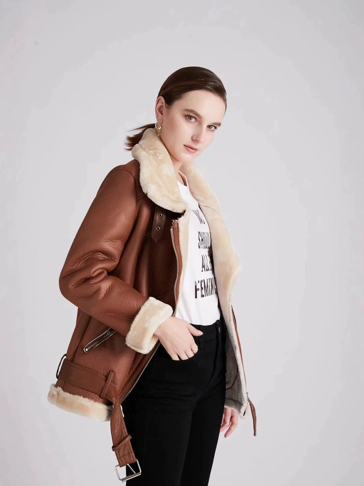 Lune London | Belted soft fleece jacket