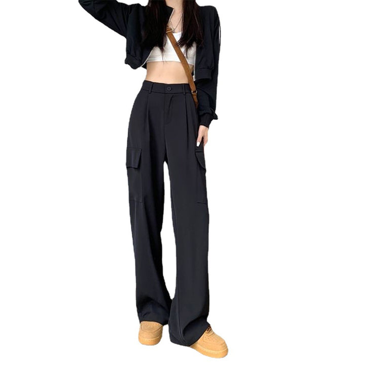 Women Elegant Cargo Pants with Wide Cut Chic & Stil