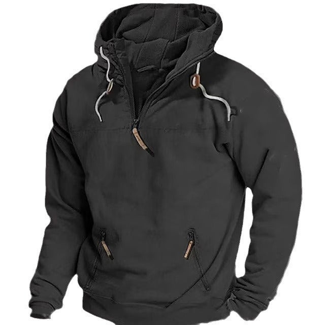 Windbreaker hoodie for men with practical pockets and eco-friendly material Lune London