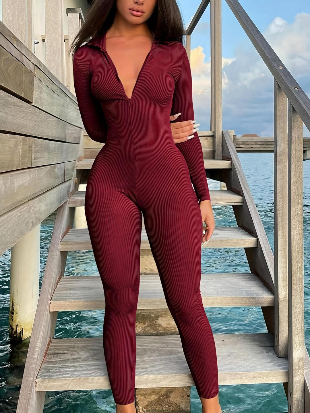 Ladies Chic Long Sleeve Monocular and Style