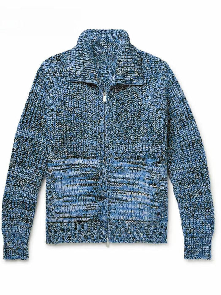 Women’s knit jacket with high collar Lune London