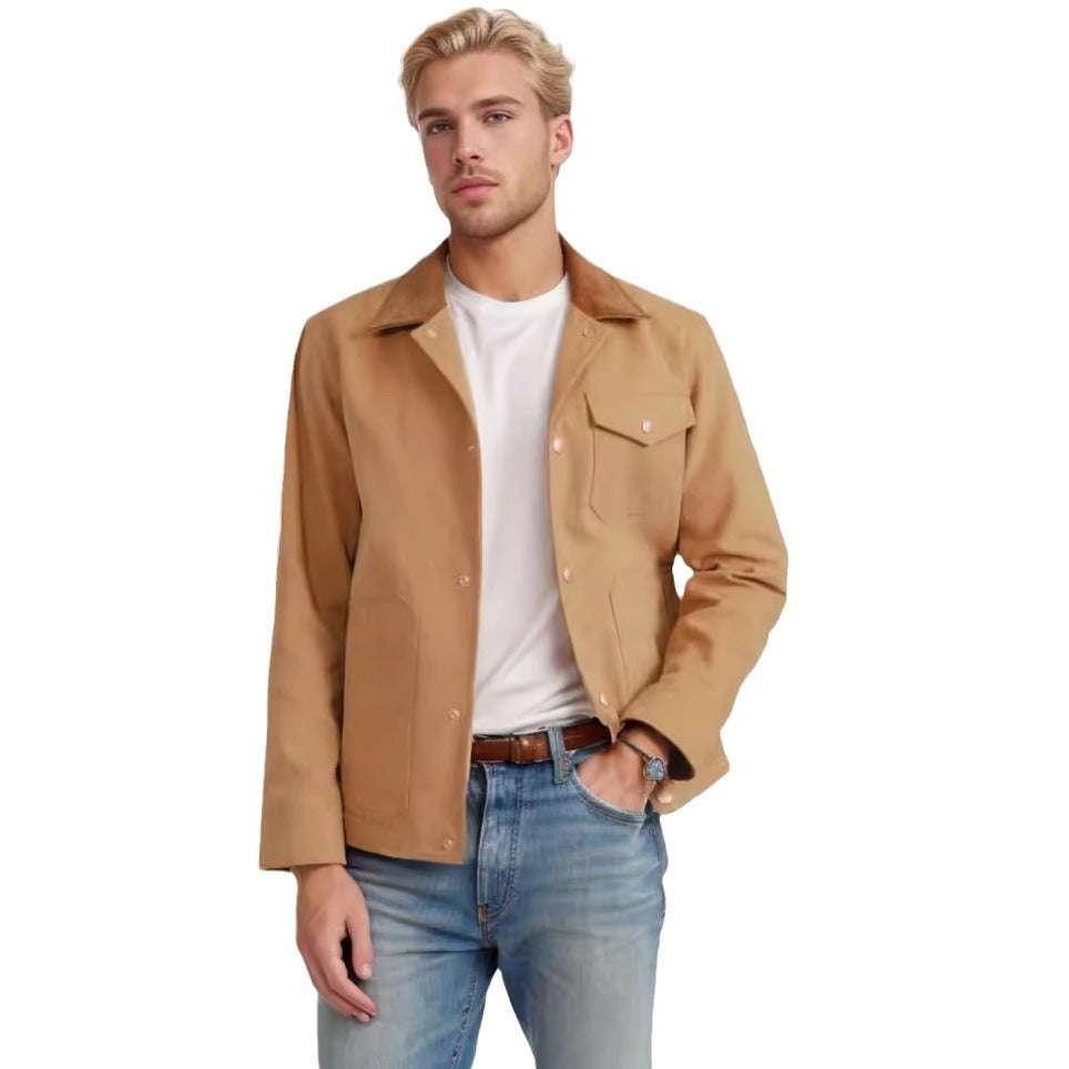 Versatile cotton jacket for men with practical pockets Lune London