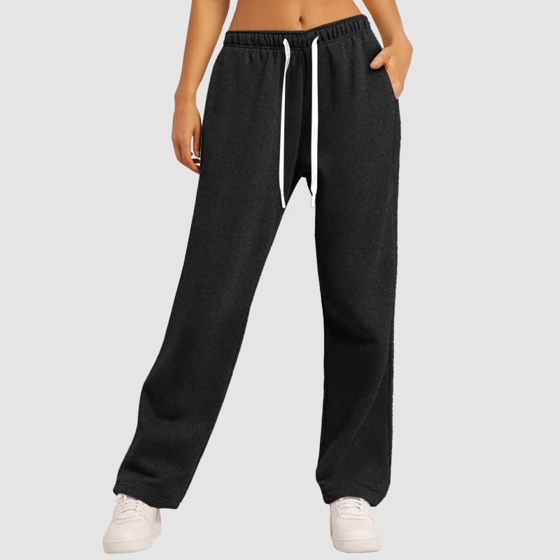 Lune London High Waist Casual Jogging Pants for Ladies with Drawstring