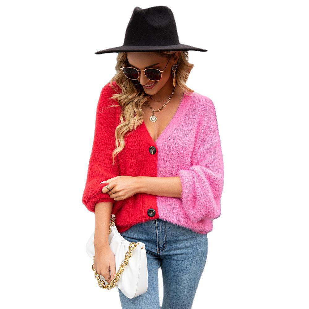 Cardigan surdimensionné pour femmes avec manches contrastantes Chic & Stil