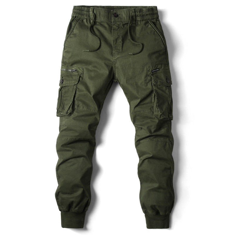 Men's Cargo Joggers with Adjustable Waistband and Practical Pockets Lune London