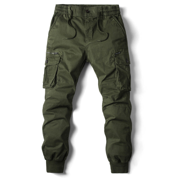 Men's Cargo Joggers with Adjustable Waistband and Practical Pockets Lune London